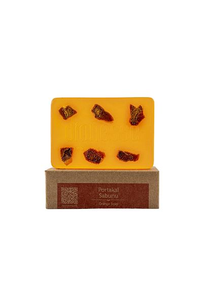 dionesse Natural Orange Soap 120 Gr - Antioxidant Handmade Soap with Skin Revitalizing and Brightening Effect