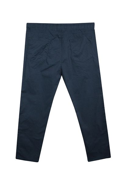 marufshop Trousers Long Men's Large Size Suitable for 118 Kilos-156 Kilos Lace-Up Gabardine Trousers Indigo