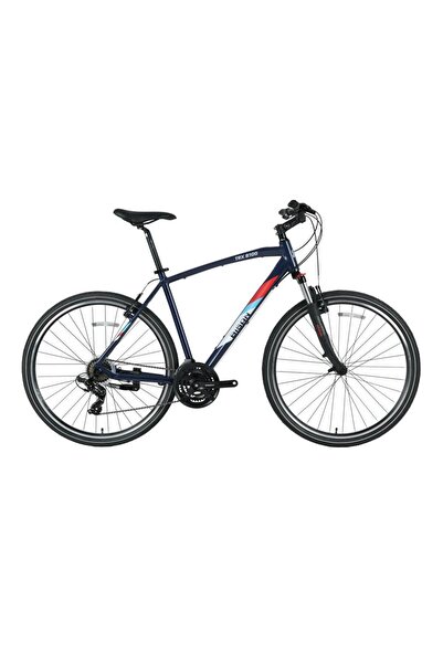 Bisan TRX 8100 ERKEK ŞEHİR BİSİKLETİ 56CM V 28 JANT 21 VİTES LACİVERT KIRMIZI...