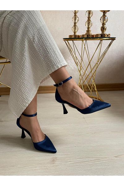 DERİ KABUSU Women's Heel Shoes with Ankle Belt 537