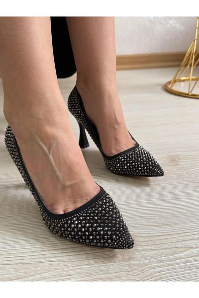 DERİ KABUSU Stone Women's Heel Shoes 2525
