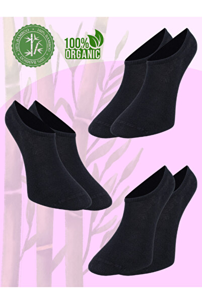 GIFT MALL 100% Real Bamboo Women's Sneaker Invisible Socks Seamless 3-Piece