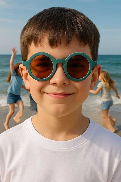 Uniquetrenders Children's 3-8 Years Old Round Sunglasses Children's Sunglasses