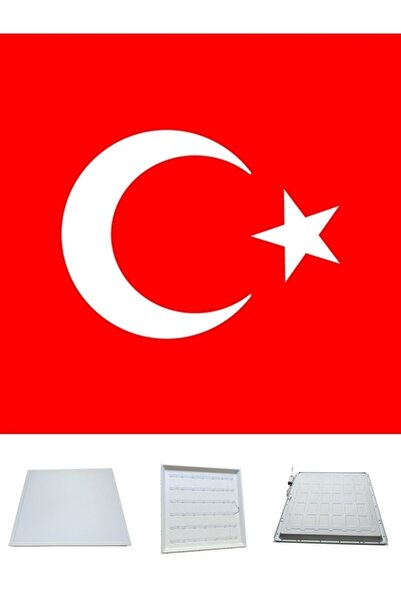Gökyüzü Panel Bayrak Led Panel-60cmx60cm-sıva Altı-60w-6500k-beyaz-led Panel-led Armatür- Taş Yünü Asma Tavan