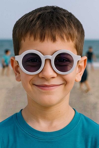 Uniquetrenders Children's 3-8 Years Old Round Sunglasses Children's Sunglasses