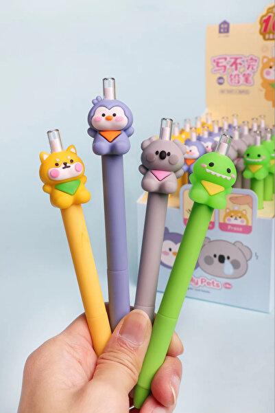 Kuki Pencils with Animal Heads. Pencil Sharpener and Requires No Replacement,...