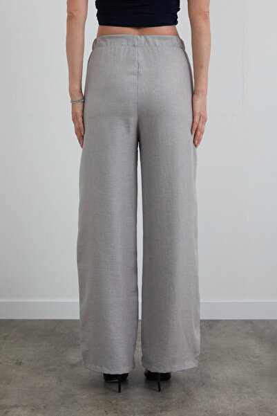 Fulla Moda Beli Lastikli Palazzo Pantolon