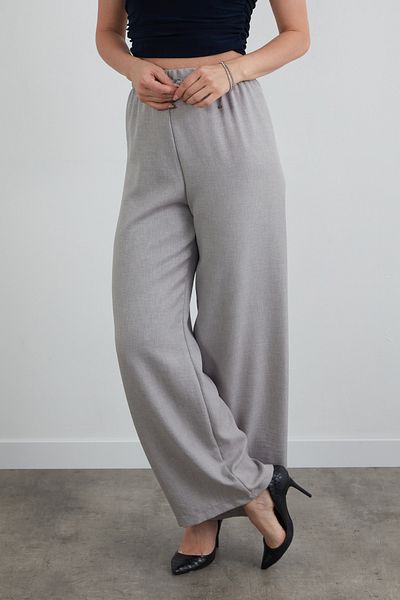 Fulla Moda Palazzo Fabric - Elastic Waist Trousers