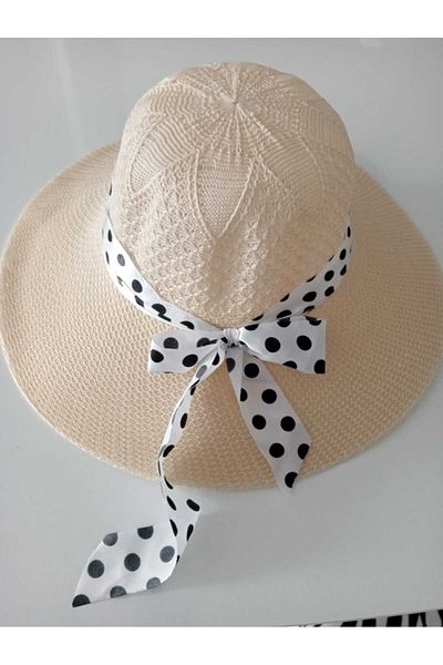 S&D ÇARŞİ Colorful Polka Dot Beach Hat