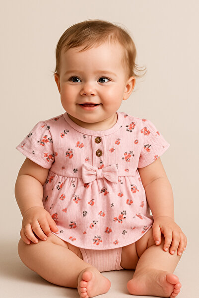 NAFİTTO جسم مطبوع عليه زهور للفتيات الصغيرات