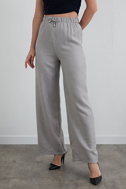 Fulla Moda Beli Lastikli Palazzo Pantolon
