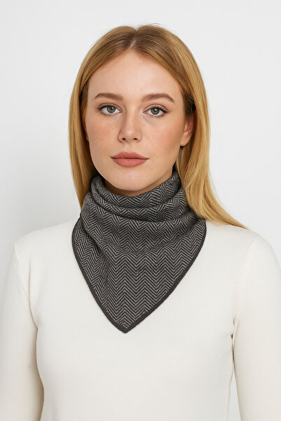 Sebir Moda Herringbone Patterned Knitwear Scarf
