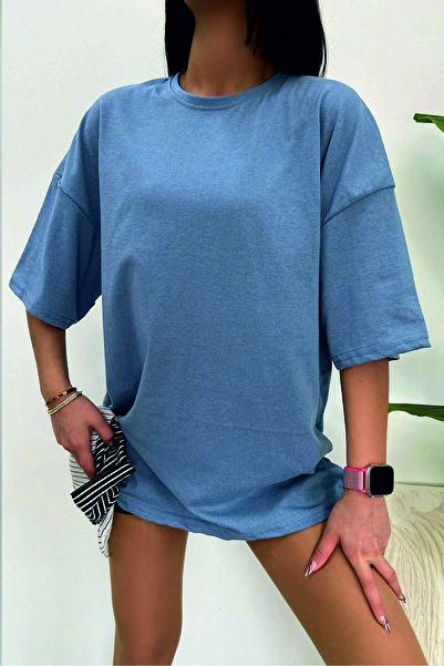 HOFFNUNG Unisex Μπλουζάκι Over Size - Μπλούζα με Στρογγυλή Λαιμόκοψη, Boyfriend Κοπής