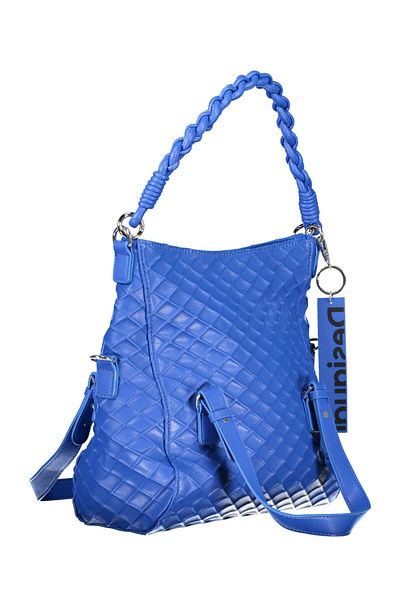 Desigual - Geantă damă albastră matlasată