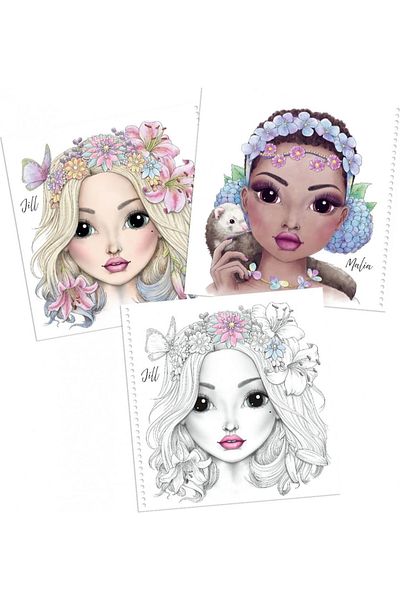 Top Model Sheet Metal Design Coloring Book 041246 B_A
