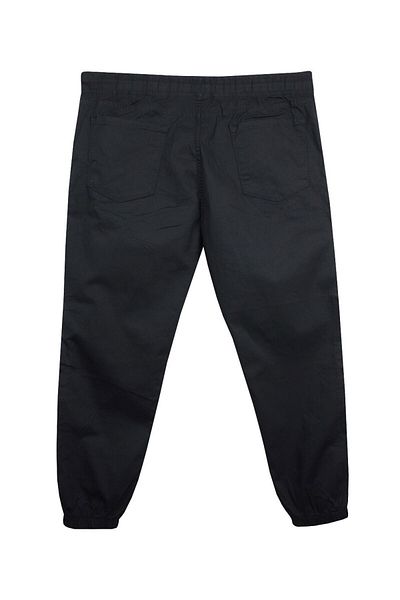 marufshop Παντελόνι Gabardine με ελαστικό πόδι με κορδόνια μεγάλου μεγέθους Μαύρο Κατάλληλο για άνδρες 118 -156 κιλά