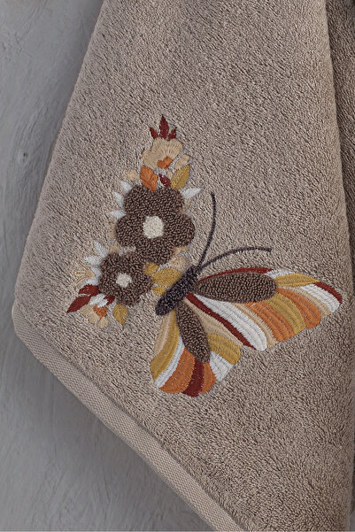 MARİBOR Mariposa - %70 Bambu / %30 Pamuk Nakışlı El Havlusu - 6'lı Set 50x90