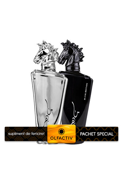 lattafa Pachet de 2 parfumuri, Maahir Legacy 100 ml și Maahir Black 100 ml