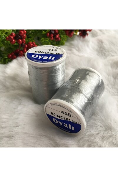 OYALI Oyalı Boncuk Sarma İpi gri parlak 50gr
