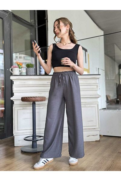 boutich Women's Waist Elastic Palazzo Pants