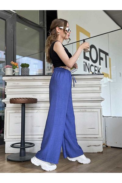boutich Women's Waist Elastic Palazzo Pants