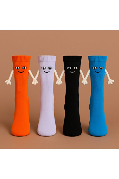 çorapkolik 4 perechi de șosete magnete care se țin de mână șosete sport pentr...