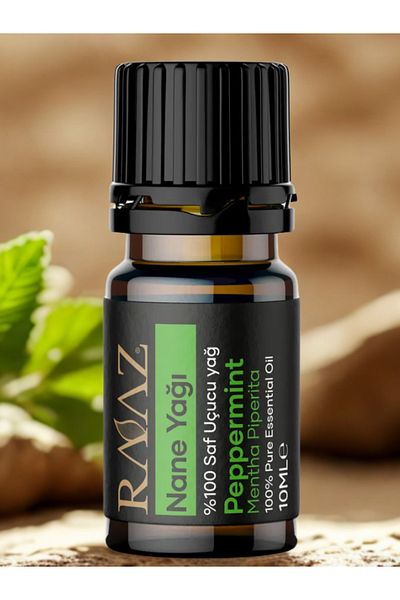 RAAZ زيت النعناع العطري 10 مل - طبيعي ونقي 100%
