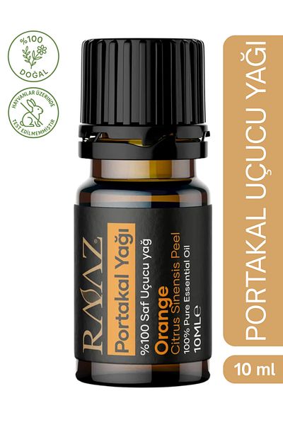 RAAZ زيت البرتقال العطري 10 مل - طبيعي ونقي 100%
