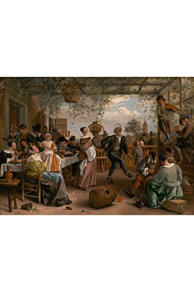 Dans Eden Çift (1663) Çerçeveli Poster