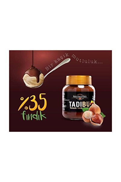 Abdurrahman Tatlıcı Tadıbu Kakaolu Fındık Ezmesi 330 gr X 3 Adet
