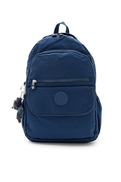 Sanmorris Σακίδιο πλάτης Laptop Unisex Αδιάβροχο μεγάλου μεγέθους σε μπλε ναυτικό χρώμα - Για το σχολείο και τα ταξίδια