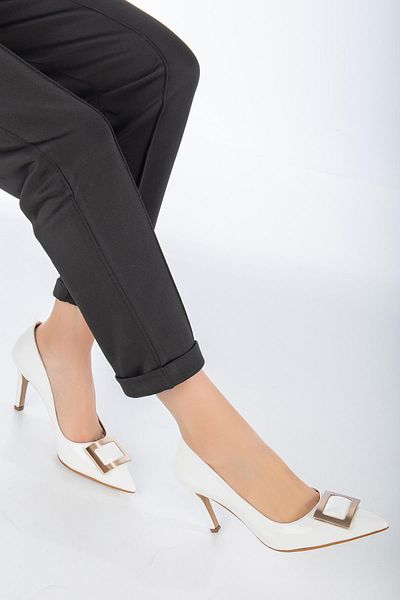 SUİNS SHOES Chantae Women's Pointed High Heels Patent Leather Stiletto Evening Dress Shoes