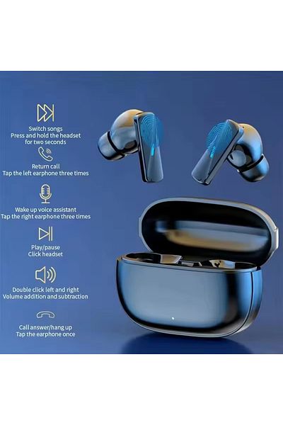 Choice Black Earbuds True Wireless Earphone Noise Cancelling Bluetooth In-ear Handsfree With Mic