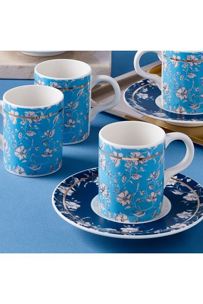 Güral Porselen Camelia 12 Piece Coffee Cup Set for 6 People 67071