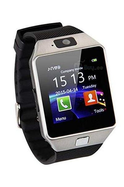 MACON Smart Watch Rubber Strap with Sim slot DZ-09 - Black