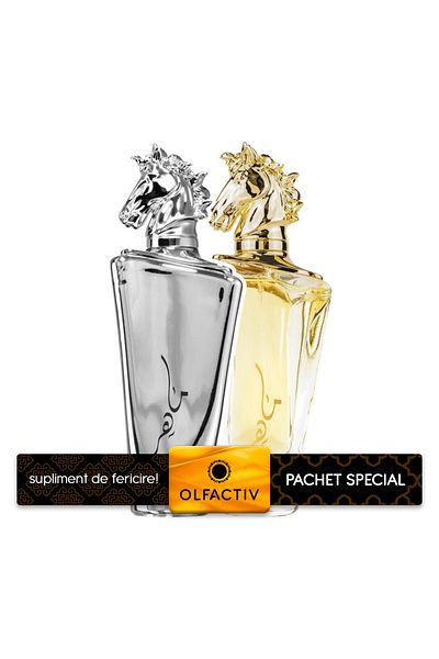 lattafa Pack of 2 perfumes, Maahir Legacy 100 ml and Maahir Gold 100 ml