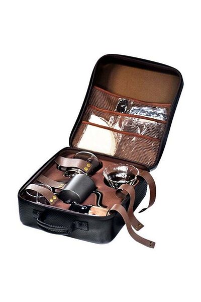 COOYA Hand Brewed Coffee Set,600ml Capacity Carrying Case,portable And Durable For Traveling,black
