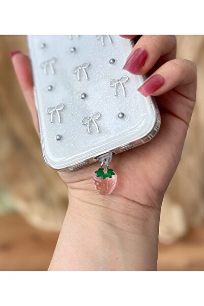 MİRAZ TASARIM MİRAZTASARIM TYP-C UYUMLU KAWAİİ TARZ KALP ŞARJ GİRİŞ KORUMA CH...