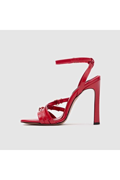 TOGO Kırmızı Hakiki Deri Kadın Abiye Ayakkabı [060243]