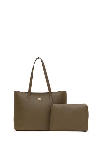 U.S. Polo Assn. Women's Khaki Makeup Bag Handbag 50311451-Vr027
