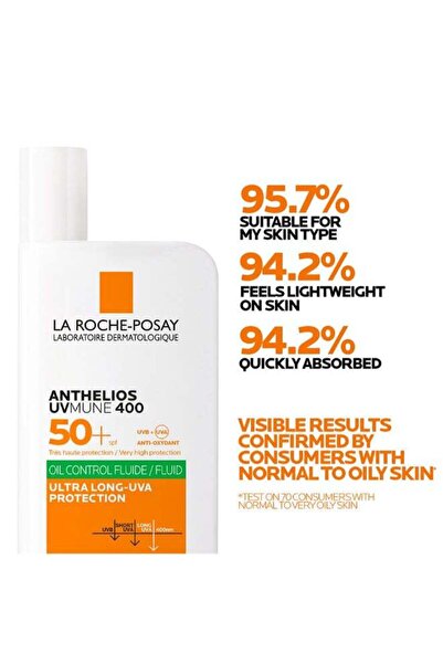 La Roche Posay Anthelios Uvmune 400 Oil Control Invisible Fluid Sunscreen Spf 50 50ml.