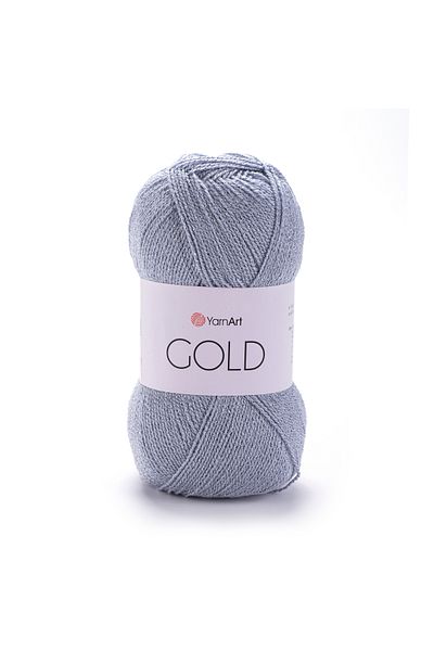 Yarnart Χρυσό - Glitter Χειροποίητο Νήμα Γκρι-14500