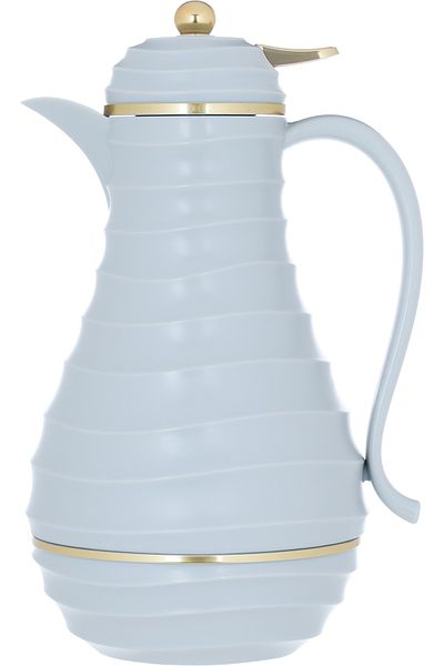 Alsaif Gallery Blanca light gray and gold thermos set of 2 pieces