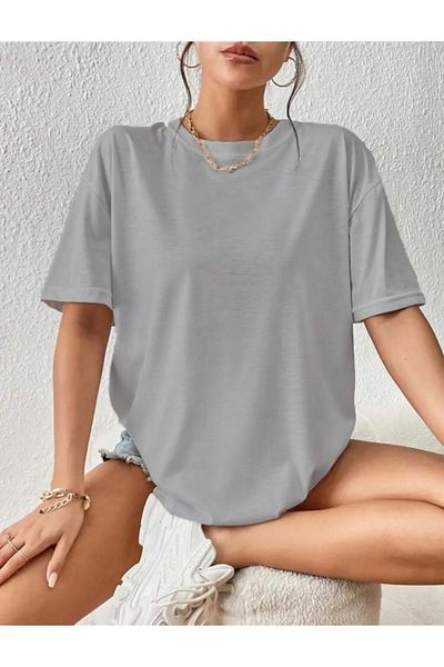 warn Πολύχρωμο απλό μπλουζάκι Oversize