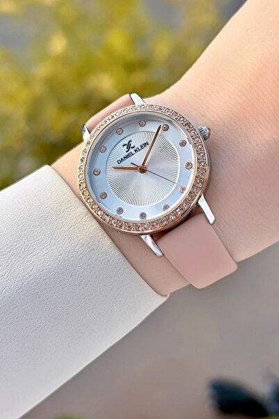 Daniel Klein Bakır Silver Renk 24 Ay Garantili Kadın Kol Saati Ve Pembe Renk ...