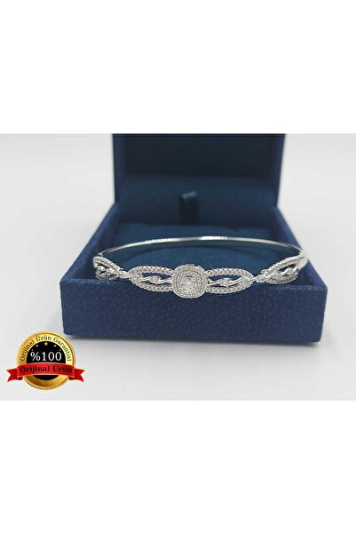XUPING JEWELRY Xupıng Çelik Gümüş Renk Kelepçe Bileklik 60 Mm