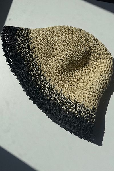 keisy Hand Knitted Straw Premium Bucket Hat