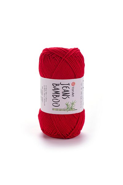 Yarnart Jeans Bamboo - Hand Knitting Thread Red-144