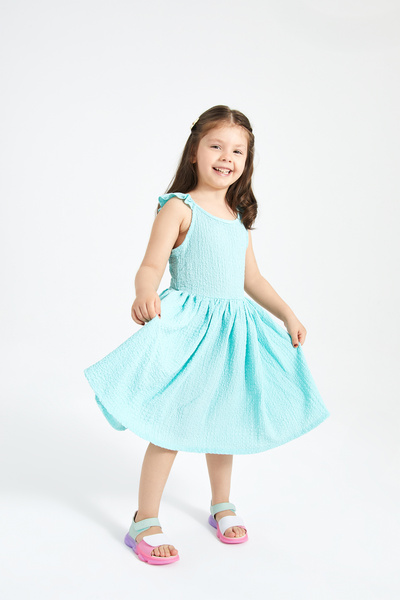 Vicco Laura Lighted Girls Preschool Mint Green/White Sandals