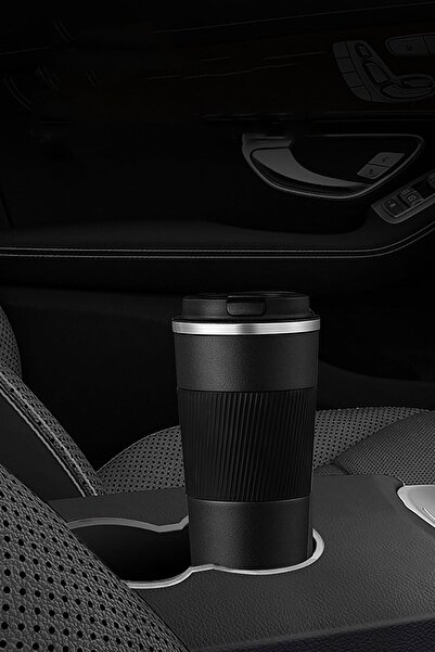 Weather Forecast 304 L Locked Steel Matte Black 510 ml Coffee Thermos Mug Cin405Sy